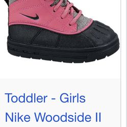 Nike pink black ACG boots toddler girls Size 9