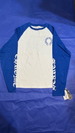 Blue and white chrome heart longsleeve