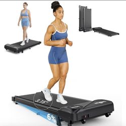 THERUN Walking Pad Treadmill Under Desk, Portable Mini Treadmill for Home/Office, Walking Pad Machine with 2.5HP and 265 lbs Weight Capacity Remote Co