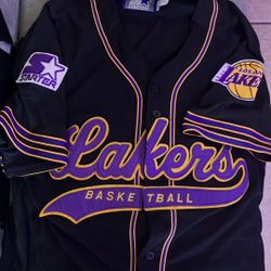 Vintage Los Angeles Lakers Starter Baseball Jersey 