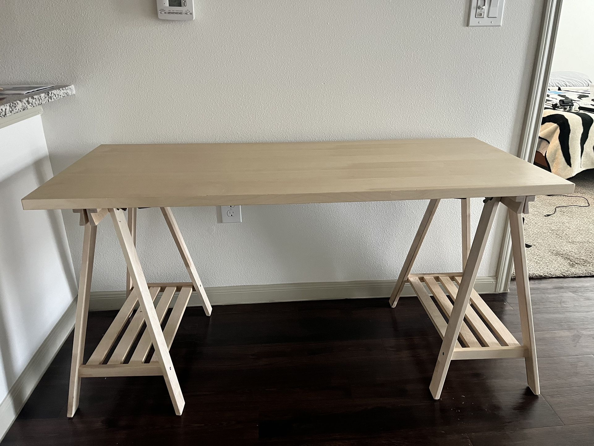 Ikea Malskytt Trestle Desk