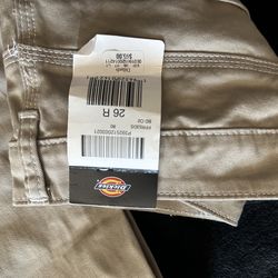 New Dickies Women's/Unisex Carpenter Pants 26 x 30 Beige Tan