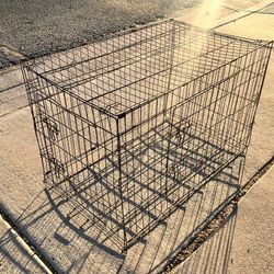 Wire Dog Cage Kennel Medium Size (LxWxH: 36” x 22” x 25”)