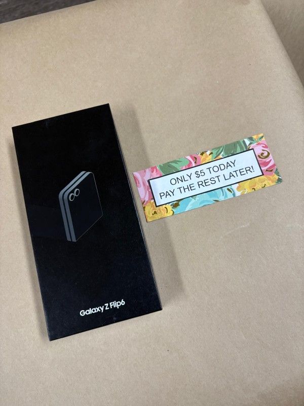 Samsung Galaxy Z Flip 6 5G - Only $1 Today Pay The Rest Later!