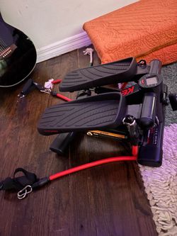 Health & Fitness Mini Stepper with Exercise Bands