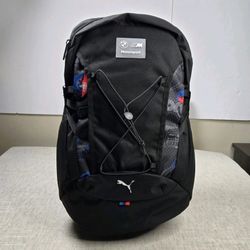 PUMA BMW Backpack Black Red Blue Motorsport MMS Statement