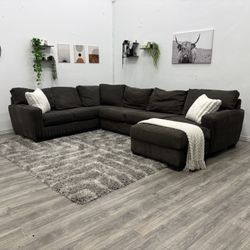 Grey Sectional Couch - Free Delivery 