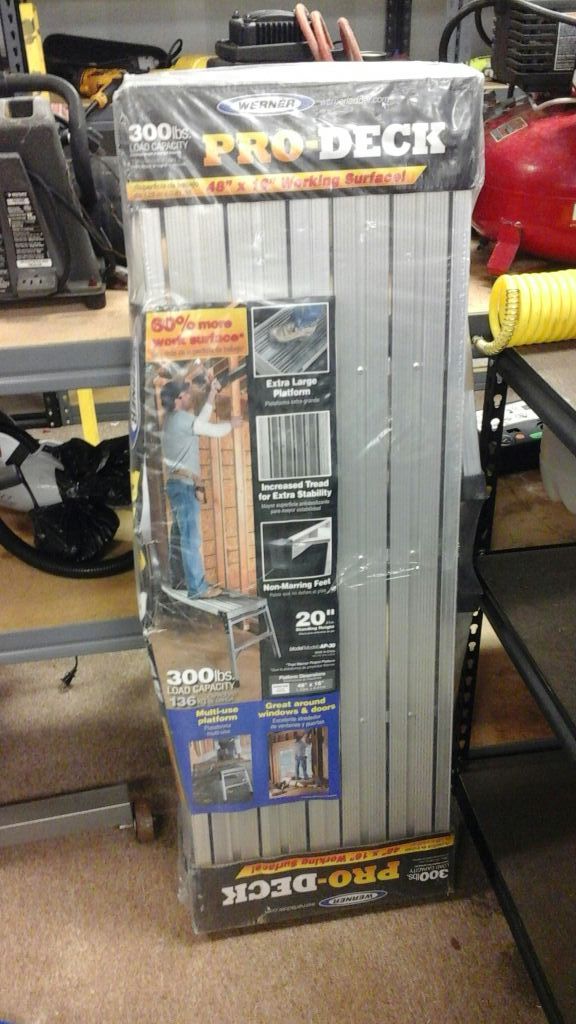 NEW Werner Pro Deck Aluminum Work Platform 48" x 16" x 20"