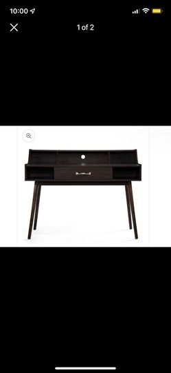 Belinda Mid Century Modern Finished Fiberboard Home Office Desk