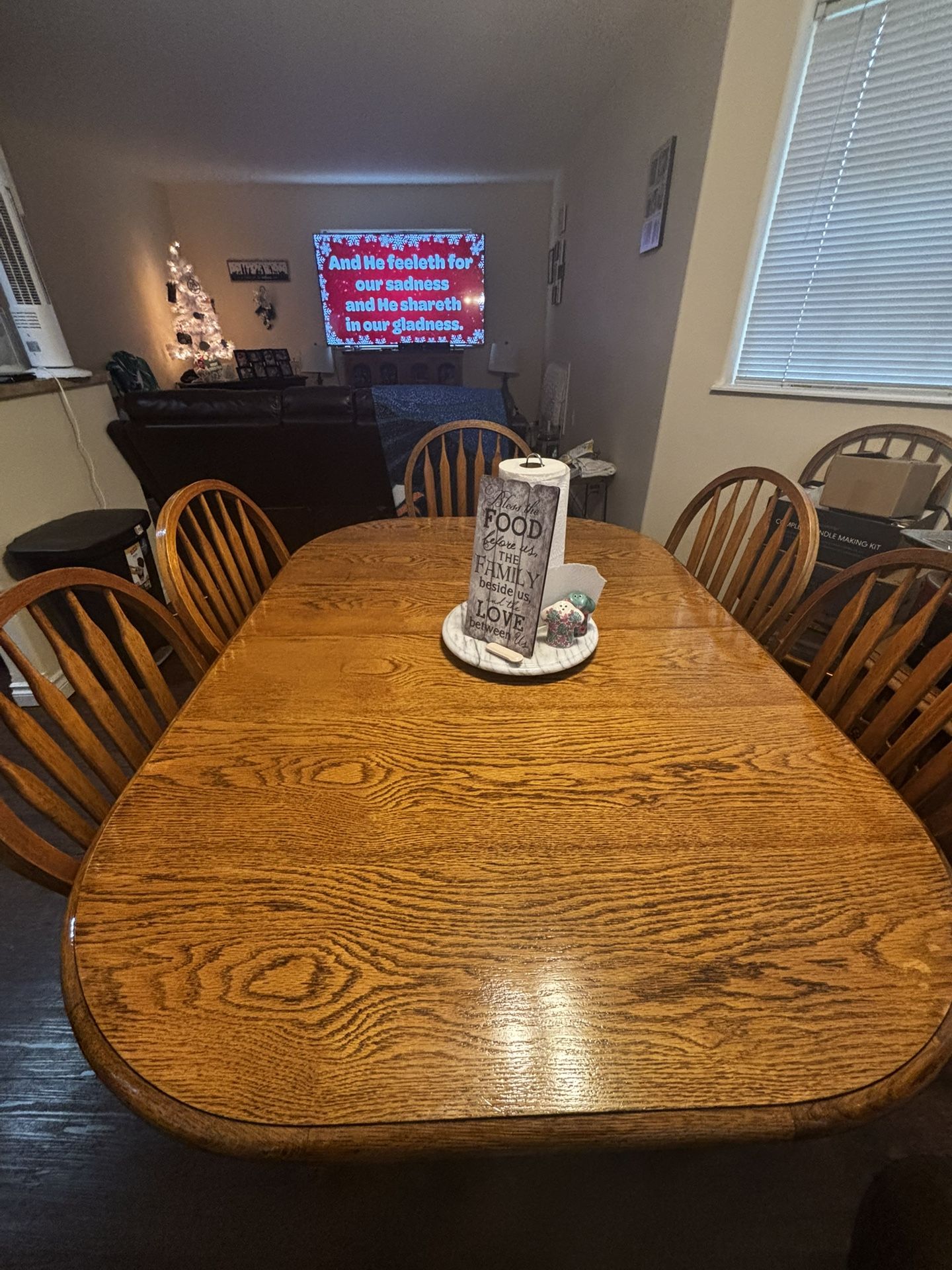 7pc Extended Wood Table