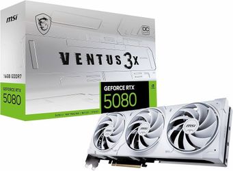 New White Nvidia RTX 5080 MSI Ventus 3x OC Graphics Card