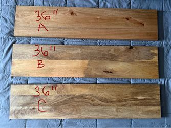 World Market 36” Solid Wood Shelves in Natural