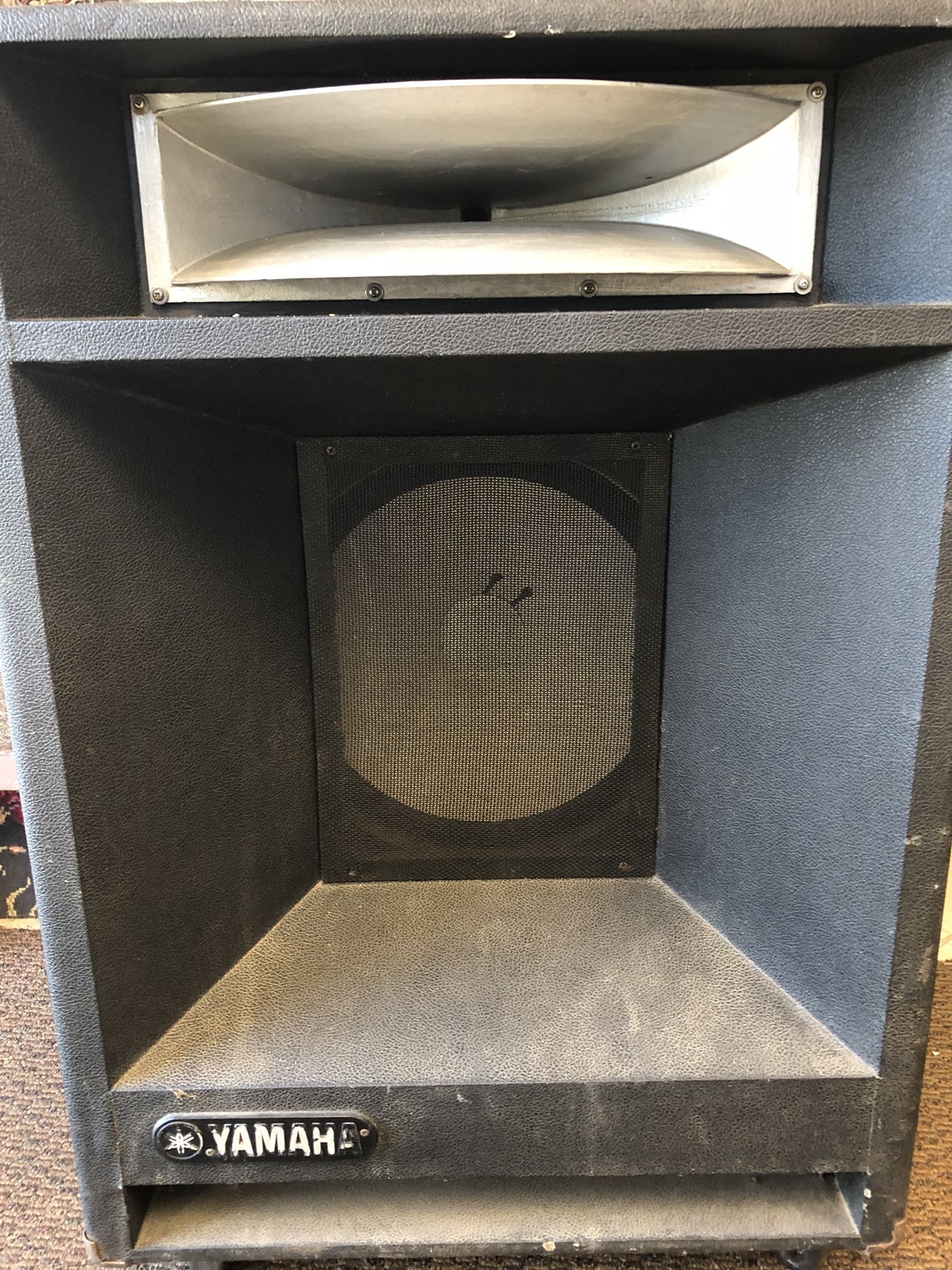 Yamaha 15 with horn powered for deep rich clean sound. Great for keyboards and pa use.