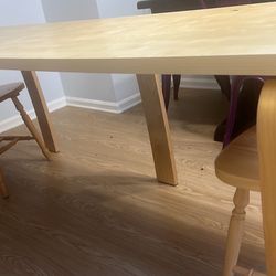 Long Wooden Kitchen Table 