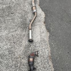 2018 Wrx Stock Down Pipe With Resonator Delete 