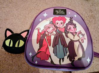 Ladies Hocus Pocus Backpack With Change Purse