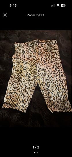 Mesh see-through leopard print biker shorts