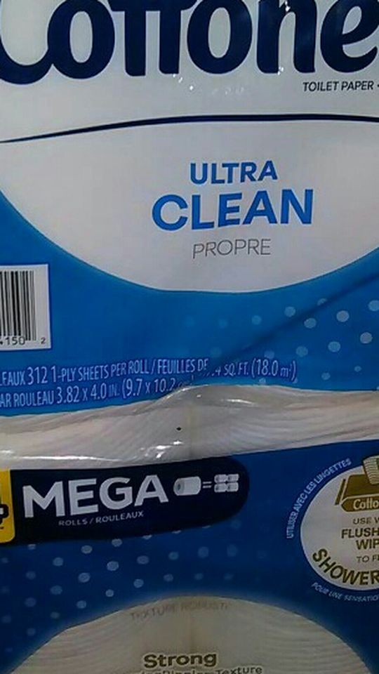 Cottonelle Toilet Paper Ultra! 6 Mega=24 Reg. Rolls!