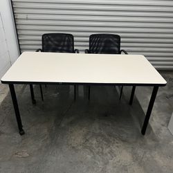 Conference table with chairs