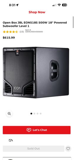 JBL professional speaker