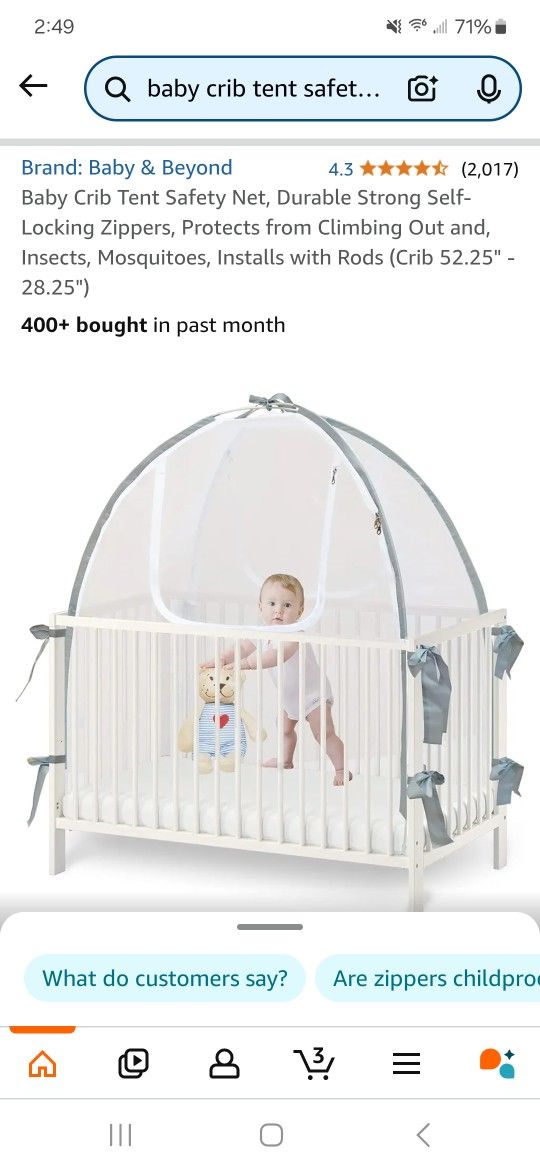Baby Crib Tent Safety Net