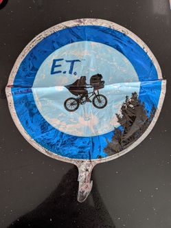 Rare 1982 E.T. The Extra Terrestrial Mylar Balloon Never Inflated - Pickup in 91706