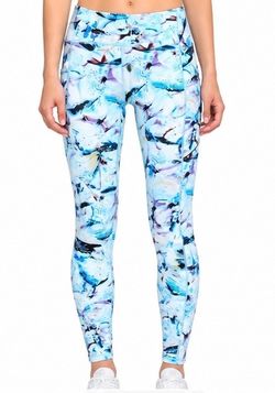 : Lululemon Speed Up Tight 28” Blue Floral Leggings Size 4