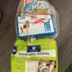 dog diapers, different sizes, all for $10