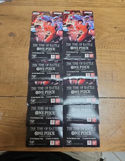 Lot of 18x One Piece TCG English OP-16 The Time of Battle Booster Sleeved Pack