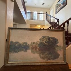 Beautiful Painting With Frame In Excellent Condition 