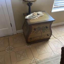 2 Small 1 Large End Table Dressers 