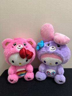 Care Bears x Hello Kitty Plush Set of 2