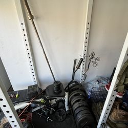 Complete Home Gym Set – Squat Rack, Bench, Barbell, Weights