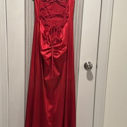 red formal dress Zara
