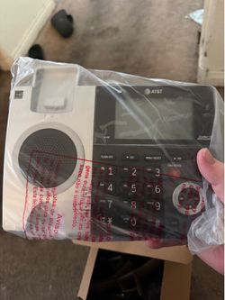 AT&T Expandable Corded/Cordless Phone with Smart Call Blocker, Black/ Silver with 1 Handset