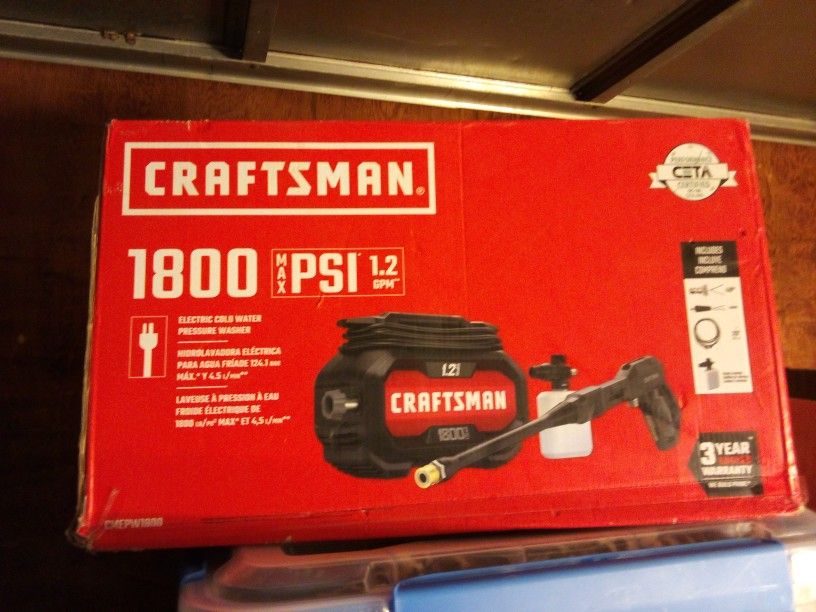 Craftsman 1800 Psi Pressure Washer