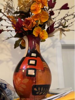Table base with flowers