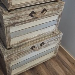 Coast to Coast 29-in W x 19-in H Islander Multicolor Wood Coastal End Table with Storage 