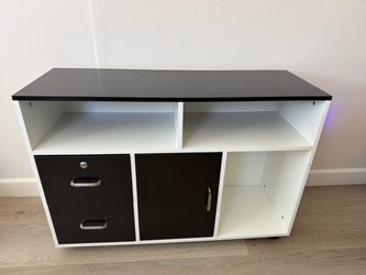 Filing Cabinet Printer Stand with Wheels