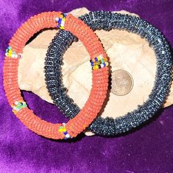 Maasai Beaded Bracelets, 2 For 1