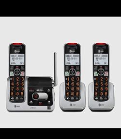 AT&T BL102 DECT 6.0 Cordless Phone w/ Answering Machine, 3 Handsets