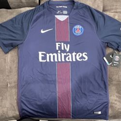 Nike , PSG, Navi Blue Jersey, Size Large 