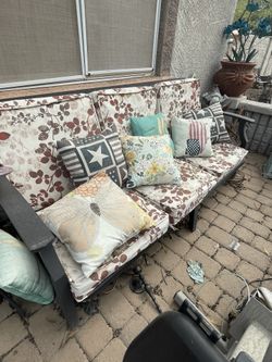 Long Metal Outside Seat 