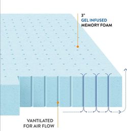 3 inch mattress topper twin XL
