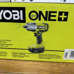 Ryobi 18v 1/2” impact Wrench Kit