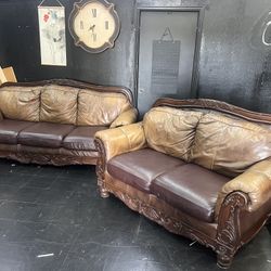 Solid Couch And Love Seat Furniture