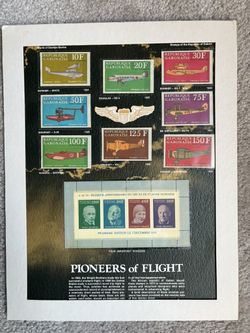 World Of Stamps Pioneers Of Flight Republic Of Cabon