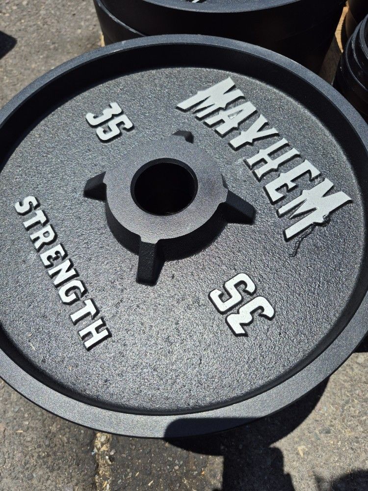 Mayhem Strength 35lb Deep Dish Weights / Barbells