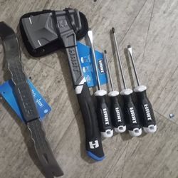 Hart Screwdriver Set/Hart Steel Hatchet &Pry Bar