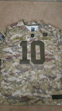 Eli Manning NYGiants Camo Salute Jersey